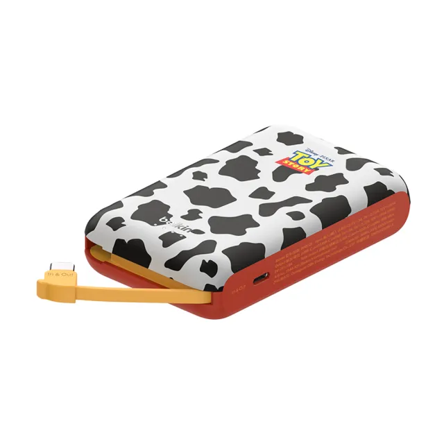 【BELKIN】BoostCharge 20W自帶USB-C線快充行動電源_10000mAh_迪士尼系列-玩具總動員(BPB021qcTS-DY)