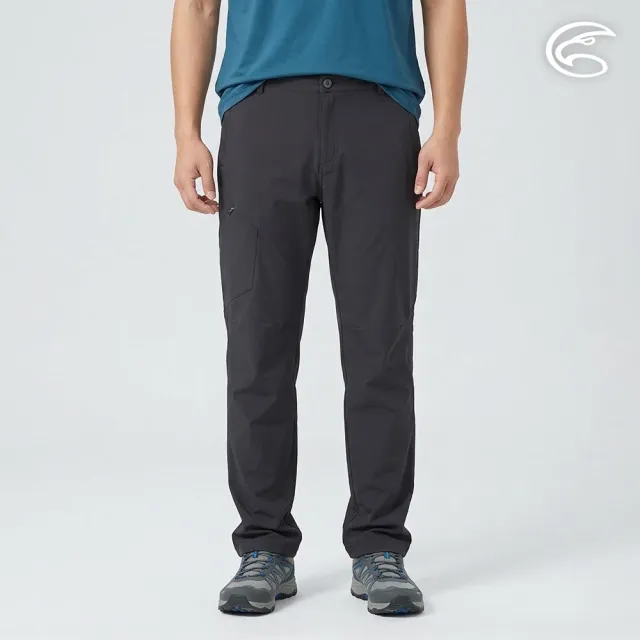 【ADISI】男彈性透氣抗UV快乾長褲AP2611059 黑色 S-3XL｜防曬 UPF50+ 排汗 速乾 仿棉感 休閒褲