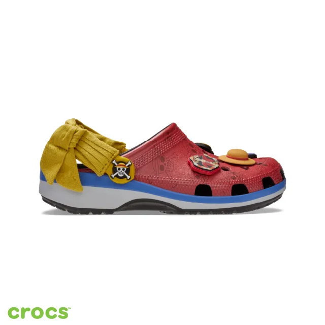 【Crocs】中性鞋 航海王 魯夫 聯名系列 克駱格 洞洞鞋(212125-90H)