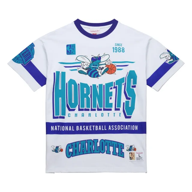 【MITCHELL & NESS】NBA TEAM ORIGINS PREMIUM SS TEE 黃蜂 白 短袖 上衣 T恤