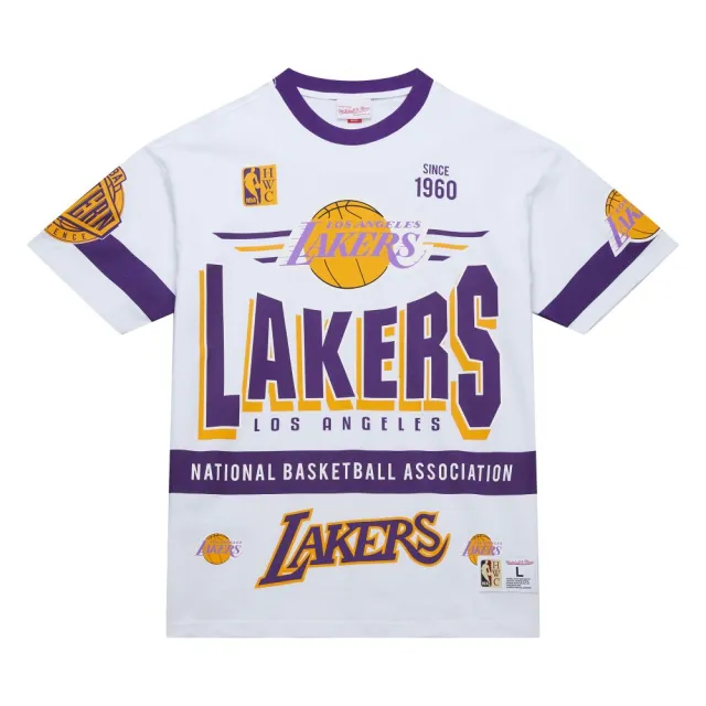 【MITCHELL & NESS】NBA TEAM ORIGINS PREMIUM SS TEE 湖人 白 短袖 上衣 T恤