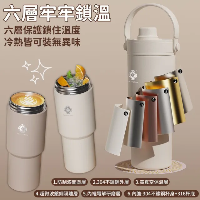 【DREAMCATCHER】棠品居 陶瓷冰壩杯-735ml(保溫保冰杯 保溫瓶 隨行杯)