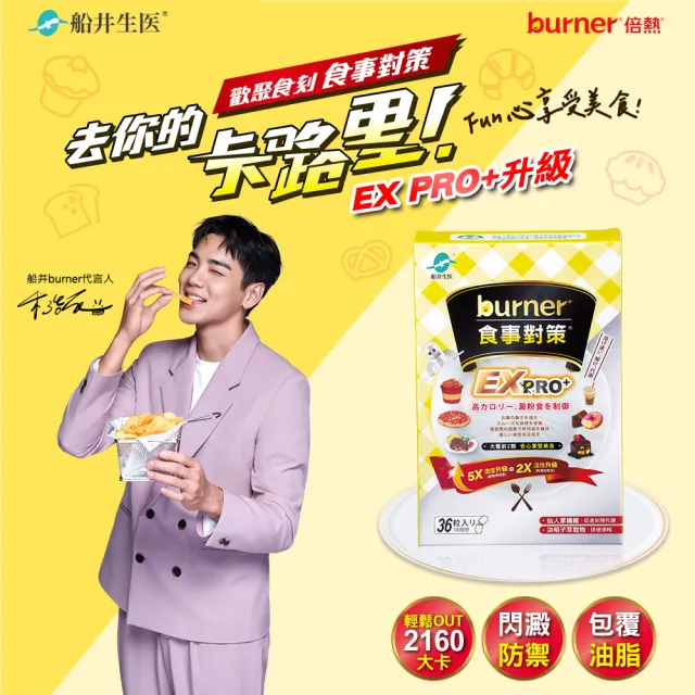 【funcare 船井生醫】倍熱 食事對策EX PRO+3盒(共108顆 禾浩辰愛用推薦)