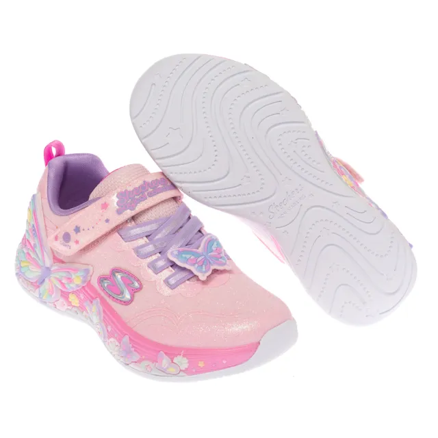 【SKECHERS】女童系列 女童鞋 運動鞋 燈鞋 BUTTERFLY BLISS (303065LLPMT)