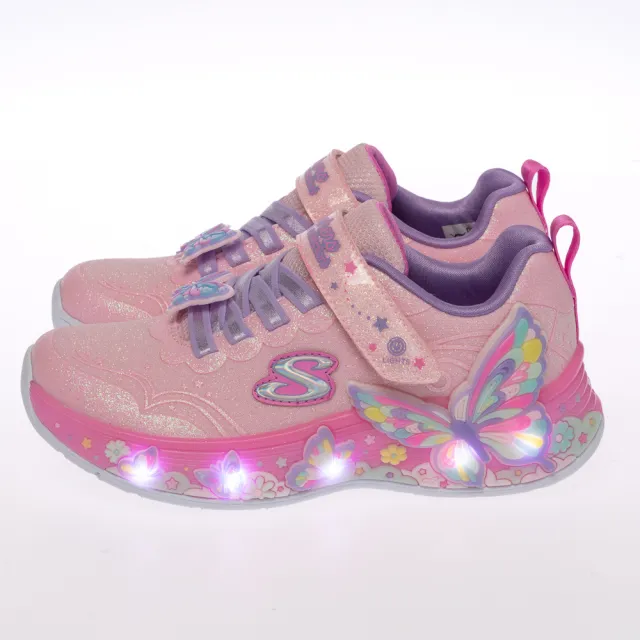 【SKECHERS】女童系列 女童鞋 運動鞋 燈鞋 BUTTERFLY BLISS (303065LLPMT)
