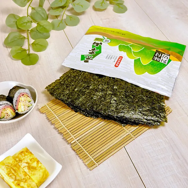 【元本山】對切海苔x4包組-無調味/味付/山葵/辣味(任選口味)