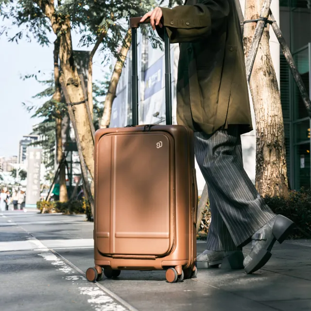 【NINETYGO】濃醇箱 20吋登機箱(前開式/行李箱/拉鍊旅行箱)