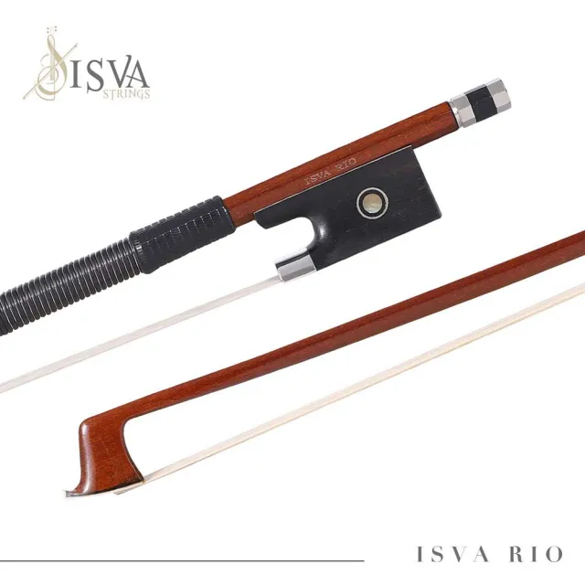 【ISVA Strings】入門基礎小提琴弓|Brazilwood ★|烏木雙眼鑲貝|黑鯨絲耐用設計|八角弓桿 穩定上手?