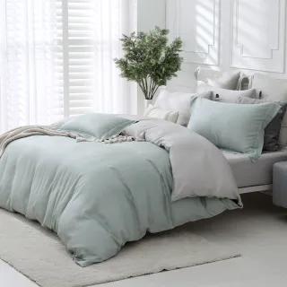 【HOYACASA  禾雅寢具】60支素色天絲薄被套床包組-法式簡約-雙人/加大 均一價-多款任選(60支/300織)