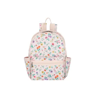 【Lesportsac】輕量/防潑水 小型健行後背包(3746 輕舞野花)