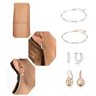 【SWAROVSKI 施華洛世奇】官方直營 Remix/Bella V/Dextera 手鏈/耳環(4款任選) (母親節 / 送禮 )