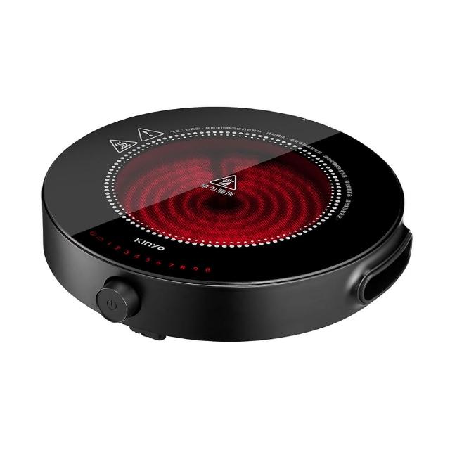 【KINYO】多功能智慧黑晶電陶爐 黑晶爐(不挑鍋 十段溫控 ECH-6670)