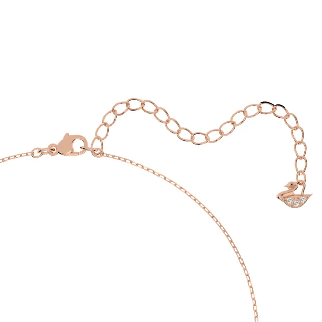 【SWAROVSKI 施華洛世奇】官方直營 Stilla Attract 套裝 白色 鍍玫瑰金色 | 5616233