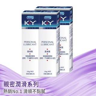 【Durex 杜蕾斯】KY潤滑劑4入(共400g 潤滑劑推薦/潤滑劑使用/潤滑液/潤滑油/水性潤滑劑)