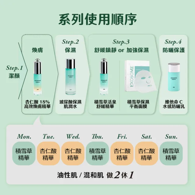 【AQUAMAX 奧科美氏】泌雪18玻尿酸保濕肌潤水100ml(積雪草植泌體/三胜肽/化妝水)