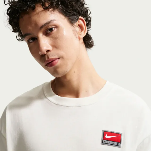 【NIKE 耐吉】AS M NL SS BOXY KNIT TOP 男 短袖上衣 運動 休閒 寬鬆 米白(II4380030)