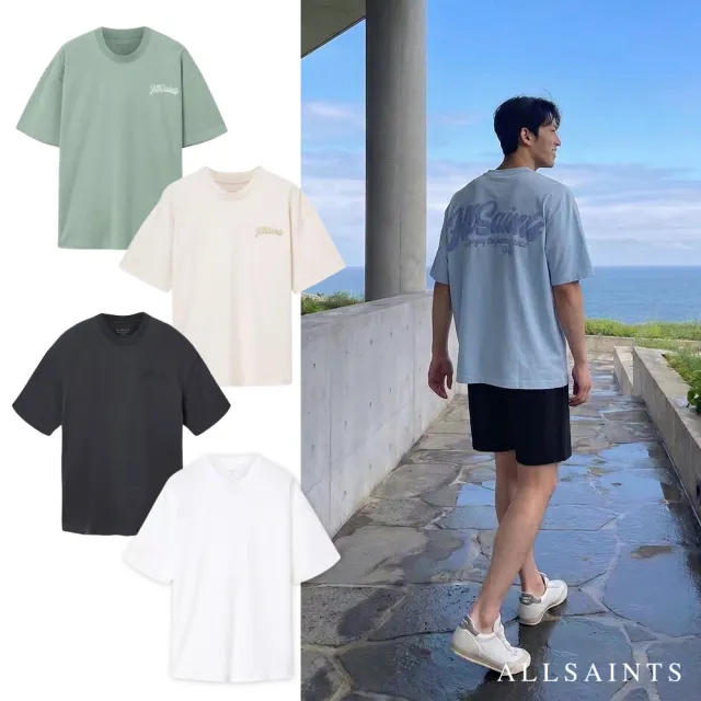 【ALLSAINTS】ODYSSEY 純棉寬鬆LOGO短袖T恤 M008PE (多色任選)