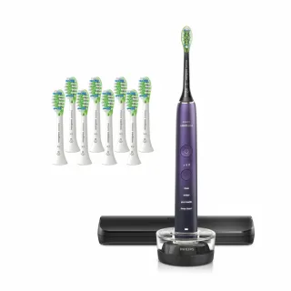 【Philips 飛利浦】官方直營 Sonicare亮白隨行智能鑽石音波電動牙刷 HX9911/69 紫鑽