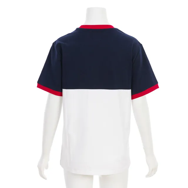 【RALPH LAUREN】印花文字logo及國旗圖案 短袖 T-shirt(深藍/白/紅邊)(L)
