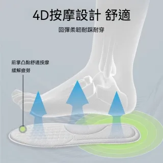 茉家 立體柔軟艾草除臭透氣鞋墊-1入