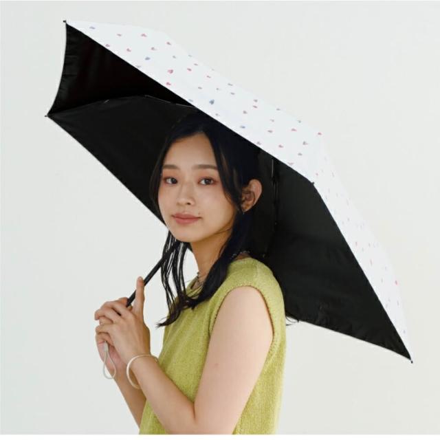 【Wpc.】官方直營水彩愛心125g輕量手動遮光降溫傘26-多色(輕量/抗UV/遮光/降溫)