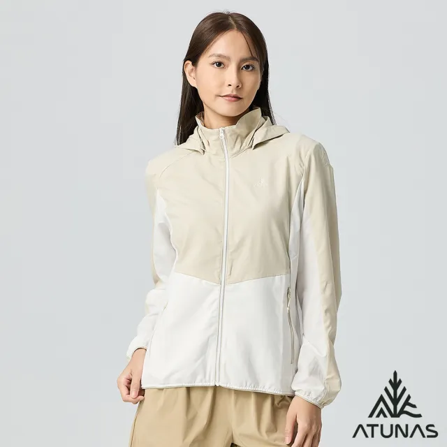 【ATUNAS 歐都納】女款精彩隨行輕薄風衣外套(A2GA2516W米卡白/抗UV防曬/透氣/戶外/休閒旅遊/日常穿搭*)