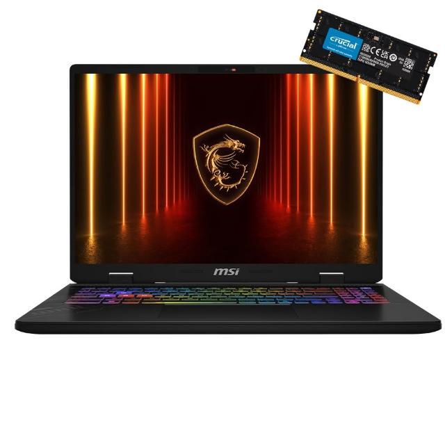 升級32G★【MSI 微星】16吋R7-8840HX RTX5060 AI電競筆電(Crosshair A16 HX/16G/1T/W11/D8WFKG-099TW)