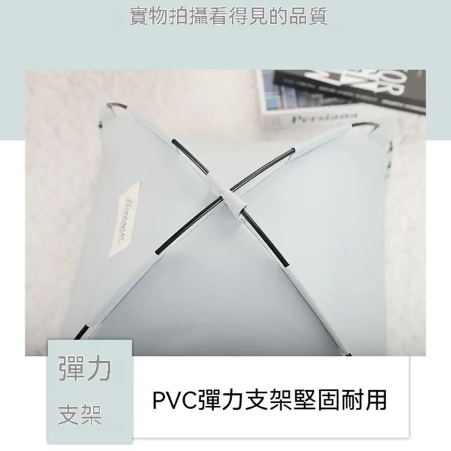 【Quality 聚家】夏季寵物帳篷窩 可拆洗透氣貓窩 便攜摺疊狗窩50*50CM（雙面涼蘺墊/四季通用/清爽透氣）