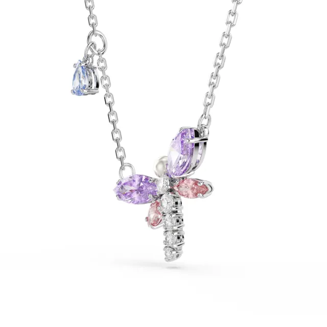 【SWAROVSKI 施華洛世奇】官方直營 Ariana Grande x Swarovski 蜻蜓鏈墜 混合式切割 漸層色 | 5737383