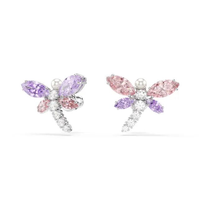 【SWAROVSKI 施華洛世奇】官方直營 Ariana Grande x Swarovski 蜻蜓耳釘 混合式切割 漸層色 | 5737371