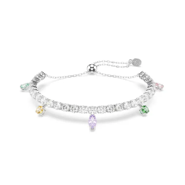 【SWAROVSKI 施華洛世奇】官方直營 Ariana Grande x Swarovski 手鏈 混合式切割 漸層色 鍍白金色 |5742463