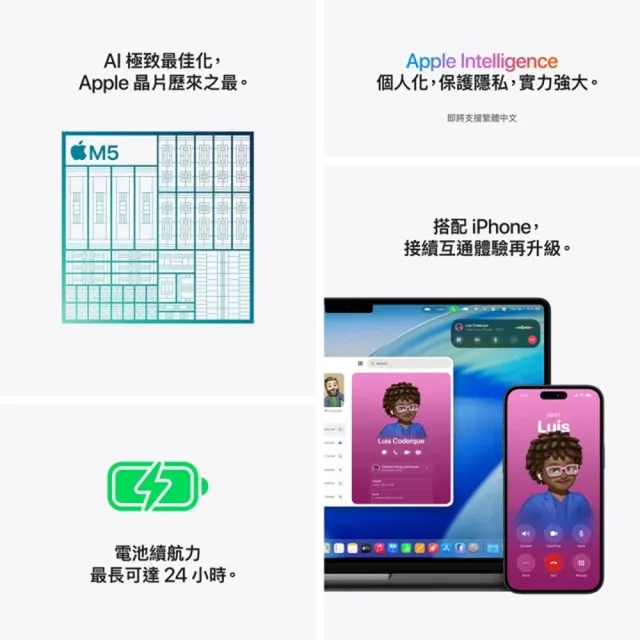 【Apple】MacBook Pro 14吋 M5晶片 10核心CPU 10核心GPU 32G 1TB SSD