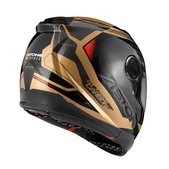 【ASTONE】官方直營-GT1000F AC12 2023 透明碳纖/金(碳纖維 全罩式 安全帽)