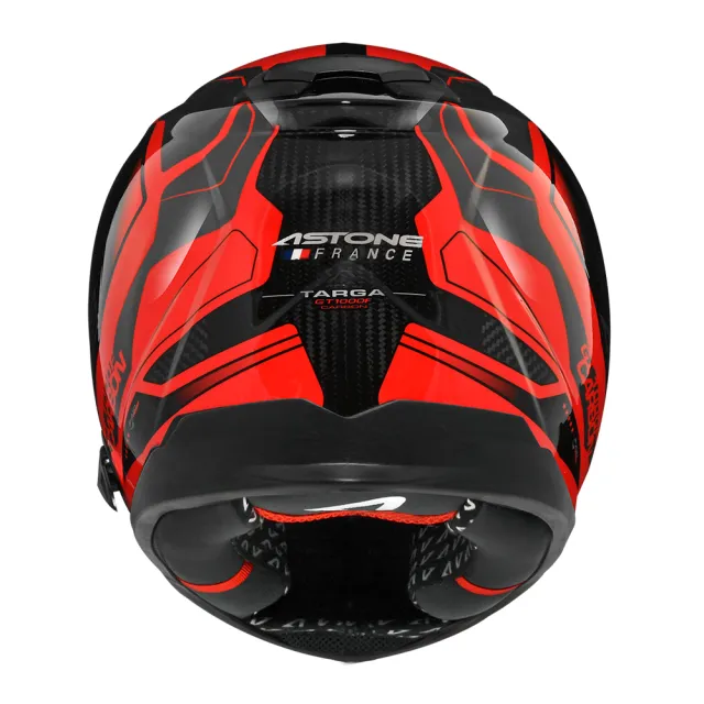【ASTONE】官方直營-GT1000F AC12 2023 透明碳纖/紅(碳纖維 全罩式 安全帽)