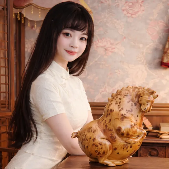 【桃花源創意工坊】旺馬奔騰木雕
