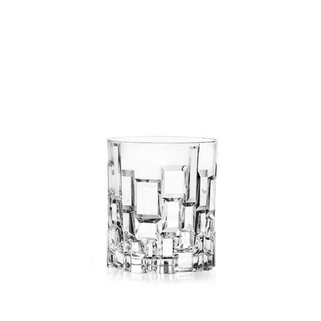 【RCR】義大利原裝 Etna系列 立體無鉛水晶 威士忌杯/洛克杯 330ml｜霸氣送禮推薦
