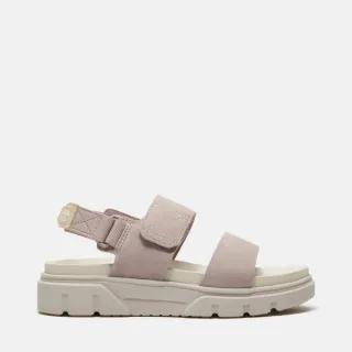 【Timberland】女款淺紫色後帶式皮革涼鞋(A2QJAAJG)