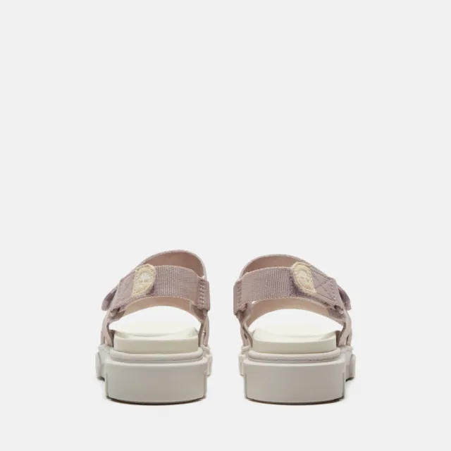 【Timberland】女款淺紫色後帶式皮革涼鞋(A2QJAAJG)
