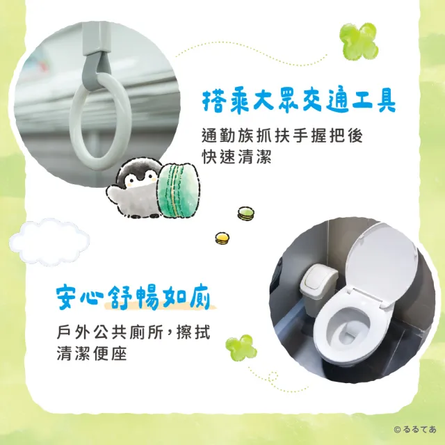 【TEMPO】正能量企鵝抗菌倍護濕巾小彩箱裝(８抽＊20迷你包入)