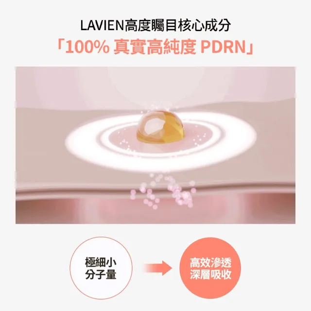 【LAVIEN 樂薇昂】PDRN膠原微導能量安瓶_一盒4入(100%法國PDRN/肌膚自我修復力/澎彈鎖水)