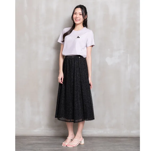 【perng yuh 芃諭名品】流光漫柔 節點紋 網紗裙(2026 SS Collection|5A春夏新品上市)
