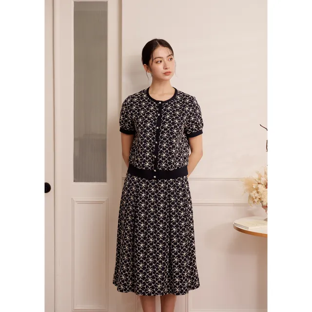 【perng yuh 芃諭名品】繁花入夢 輕棉感 刺繡 散襬裙(2026 SS Collection|5A春夏新品上市)