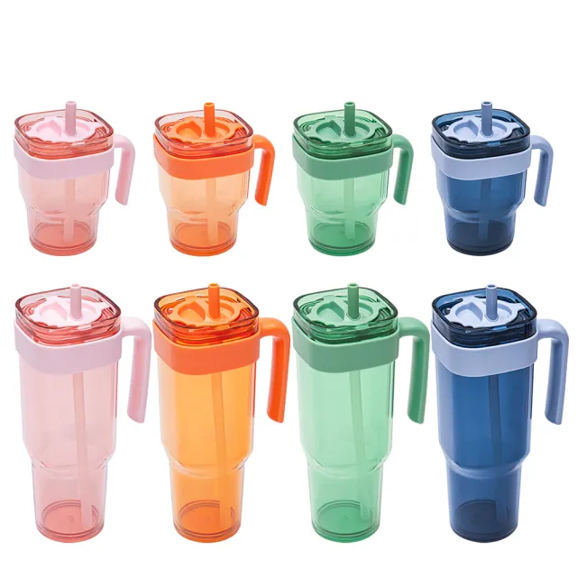 【bzyoo】Prestoor Tumbler 轉轉吸管冷水杯-經典組444ml+1000ml