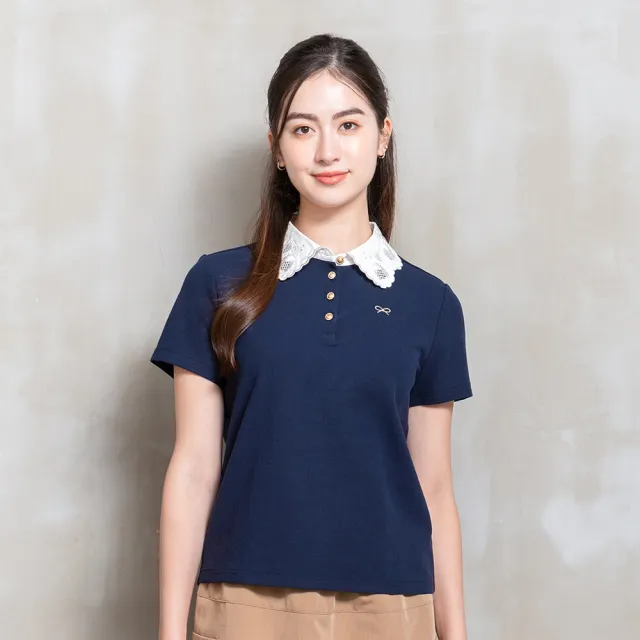 【perng yuh 芃諭名品】*藏藍迴響 刻花翻領 POLO衫(2026 SS Collection|5A春夏新品上市)