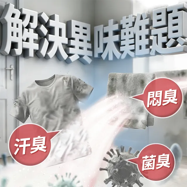 【Lysol 來舒】衣物消毒液-白桃 葡萄柚1L＋漬無蹤超強萬用去漬霸1kg(衣物消毒/內衣褲清潔/室內晾衣)