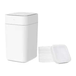 【townew 拓牛】T1S 感應式智能垃圾桶15.5L+R01F垃圾盒6入