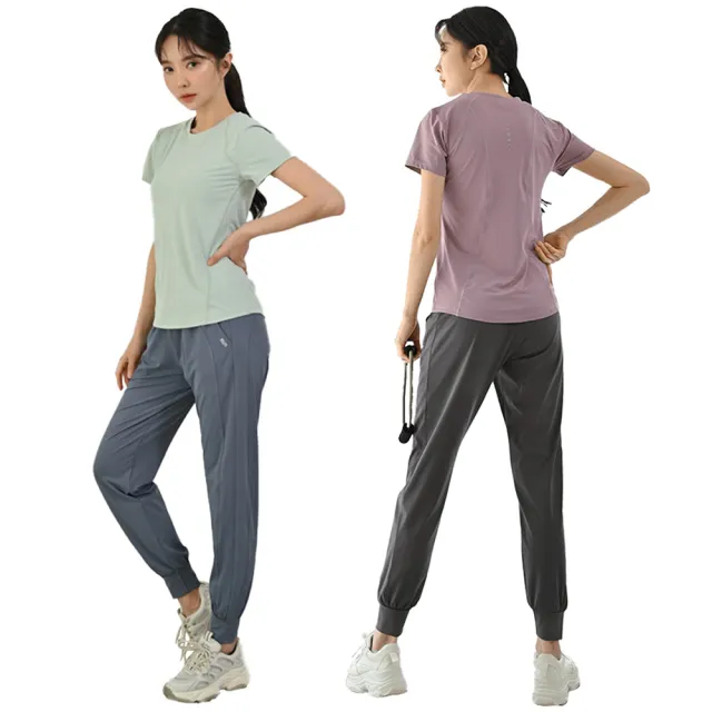 【NEW FORCE】高腰冰感顯瘦女運動瑜珈褲-4色可選(瑜珈褲/女運動褲/機能褲/慢跑褲/涼感褲/彈力褲)