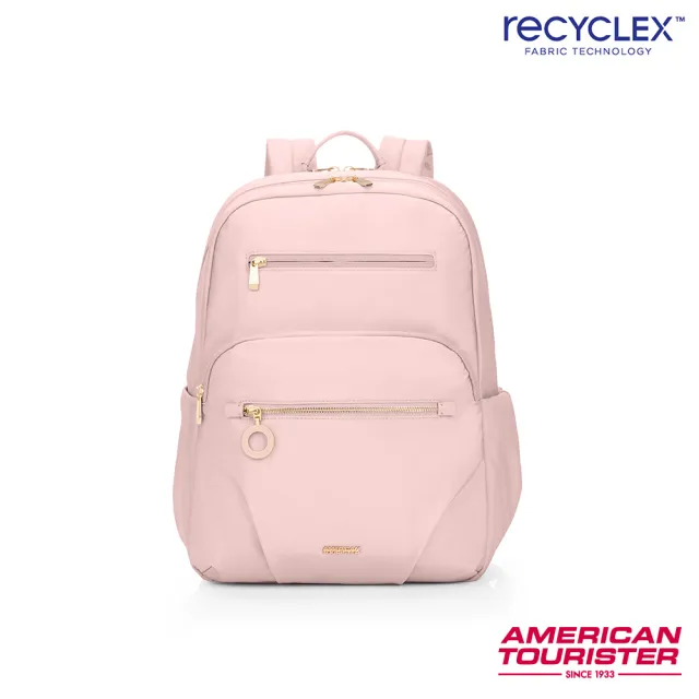 【AMERICAN TOURISTER 美國旅行者】ALIZEE AIMEE 日常休閒抗菌女性筆電後背包/雙肩包/電腦包14吋(多色可選)