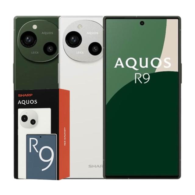 SHARP 夏普 AQUOS R9 旗艦級 5G 手機，搭載 6.5 吋 FHD+ (2340 x 1080) 螢幕，提供細膩視覺體驗。八核心 Snapdragon 7+ Gen 3 處理器，配備 12GB RAM 與 256GB ROM，支援 microSD 記憶卡擴充，執行 Android 14 系統。雙 5000 萬畫素鏡頭（主相機與前鏡頭），捕捉高品質影像，5000mAh 大容量電池，長效續航。機身尺寸 156 x 75 x 8.9 mm，重 189g，顏色選項：森之綠、雪之白。支援 4G LTE / 5G 網路（n78 + LTE 2CA, n1 + LTE 3CA），藍芽、視訊鏡頭功能齊全。NCC 認證碼 CCAM245G0050T1。標準配備依原廠公告，螢幕保護貼已貼上，保護套置盒內。注意：訂購前請詳閱注意事項，避免退換貨爭議，商品為全新狀態，拆封後需小心操作以維持完整性。