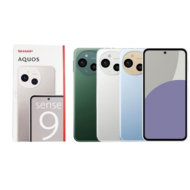 SHARP夏普 AQUOS sense9 SHARP 夏普 AQUOS sense9 旗艦5G手機,搭載6.1吋1080x2340高解析度螢幕,八核心Snapdragon 7s Gen 2處理器,8GB RAM與256GB ROM,提供流暢Android 14作業系統。後置5000萬畫素主相機、前置3200萬畫素自拍鏡頭,5000mAh大容量電池支援長效續航。輕巧機身僅166g,尺寸149x73x8.9mm,支援microSD擴充、藍芽與視訊功能。顏色選擇冰川白、海青藍、蒼松綠,NCC認證CCAH245G0220T2,完美適合日常使用與娛樂需求。注意:原廠盒無內附充電器,螢幕保護貼已貼上,保護套置於盒內。